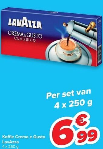 Carrefour Koffie crema e gusto lavazza aanbieding