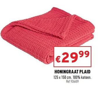 Trafic Honingraat plaid aanbieding