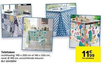 Carrefour Tafellaken aanbieding