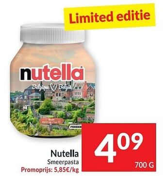 Intermarché Nutella smeerpasta aanbieding