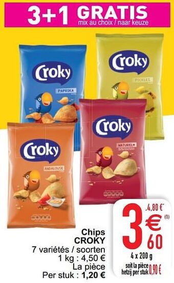 Cora Chips croky aanbieding