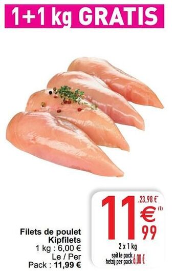 Cora Filets de poulet kipfilets aanbieding