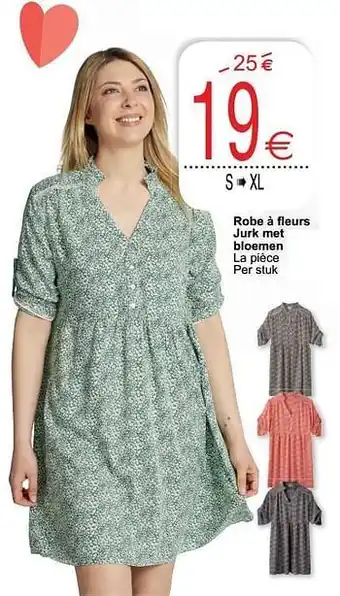 Cora Robe à fleurs jurk met bloemen aanbieding