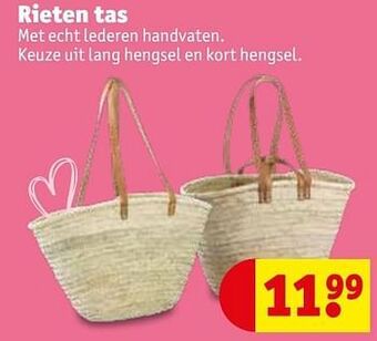 Kruidvat Rieten tas aanbieding