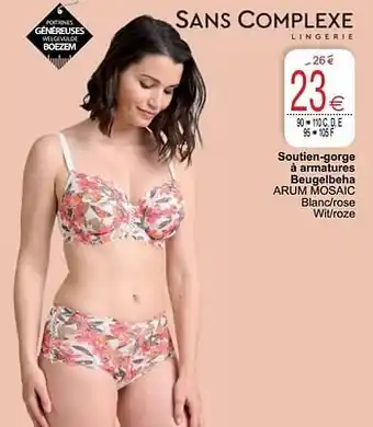 Soutien-gorge à armatures beugelbeha arum mosaic