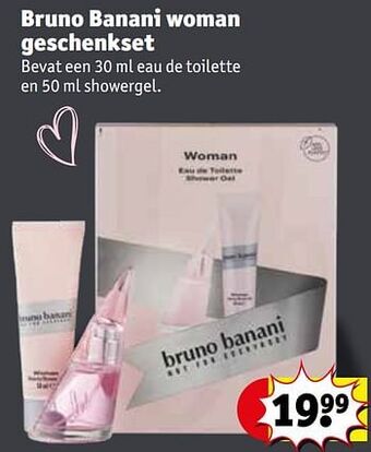 Kruidvat Bruno banani woman geschenkset aanbieding