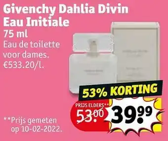 Kruidvat Givenchy dahlia divin eau initiale edt aanbieding