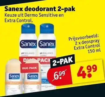 Kruidvat Deospray extra control aanbieding