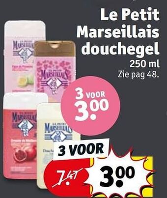 Kruidvat Le petit marseillais douchegel aanbieding