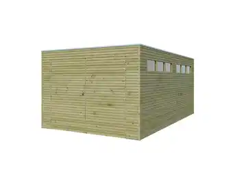 Hubo Gardenas QB garage 300x510x216 cm hout aanbieding