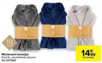 Carrefour Microvezel kamerjas aanbieding