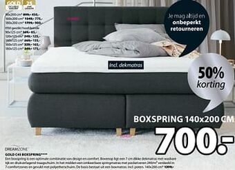 Gold c45 boxspring