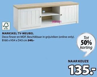 Jysk Markskel tv-meubel aanbieding