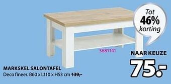 Jysk Markskel salontafel aanbieding