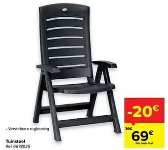 Carrefour Tuinstoel aanbieding