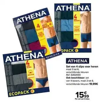 Set van 4 slips voor heren