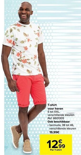 Carrefour T-shirt voor heren aanbieding