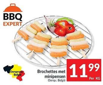 Intermarché Brochettes met minipensen aanbieding