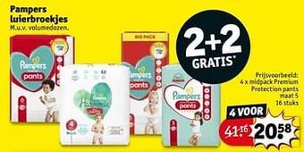 Kruidvat Midpack premium protection pants maat 5 aanbieding