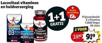 Kruidvat Vitamine c1000 vegan aanbieding