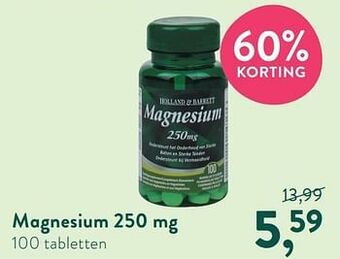 Holland & Barrett Magnesium 250 mg aanbieding