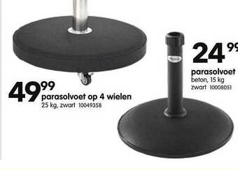 Yess Parasolvoet Op 4 Wielen, Parasolvoet aanbieding
