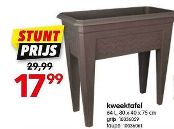 Yess Kweektafel aanbieding