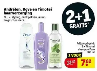 Kruidvat Timotei shampoo pure aanbieding