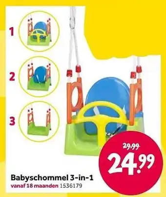 Babyschommel 3-in-1