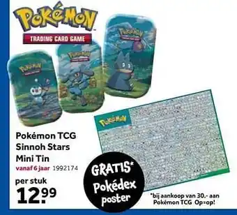 Intertoys Pokémon tcg sinnoh stars mini tin aanbieding