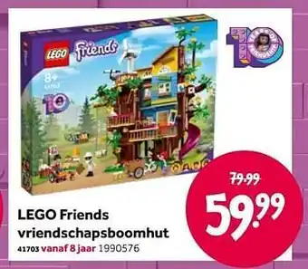 Intertoys Lego friends vriendschapsboomhut aanbieding