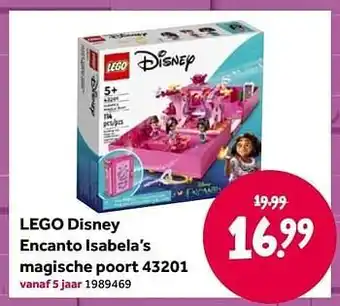 Intertoys Lego disney encanto isabela’s magische poort 43201 aanbieding