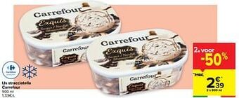 Carrefour Ijs stracciatella carrefour aanbieding