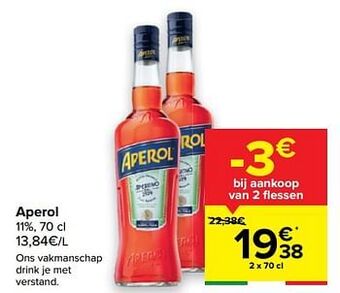 Carrefour Aperol aanbieding