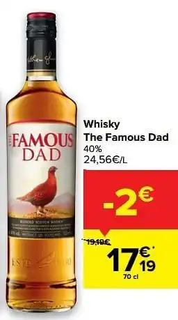 Carrefour Whisky the famous dad aanbieding