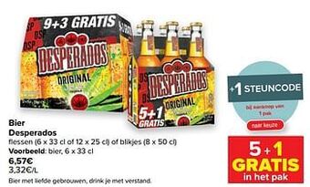 Carrefour Bier desperados aanbieding