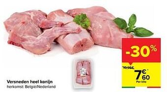 Carrefour Versneden heel konijn aanbieding