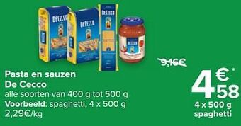 Carrefour Spaghetti aanbieding
