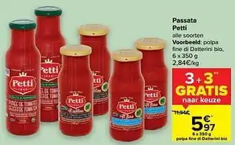 Carrefour Polpa fine di datterini bio aanbieding