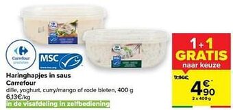 Carrefour Haringhapjes in saus carrefour aanbieding