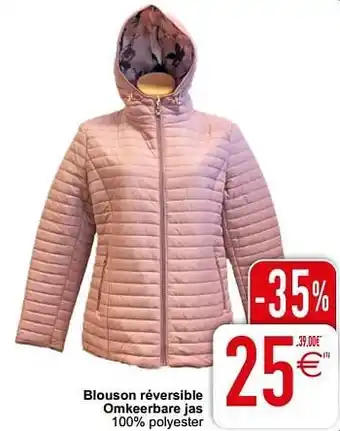 Cora Blouson réversible omkeerbare jas aanbieding