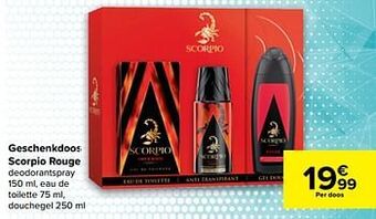 Geschenkdoos scorpio rouge