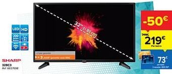 Carrefour Sharp 32bc3 aanbieding
