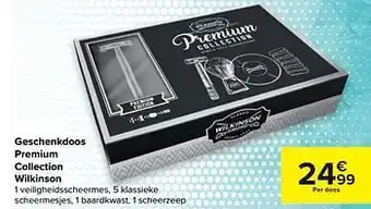 Carrefour Geschenkdoos premium collection wilkinson aanbieding