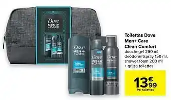 Carrefour Toilettas dove men+ care clean comfort aanbieding