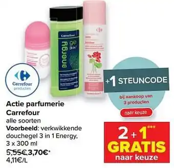 Verkwikkende douchegel 3 in 1 energy