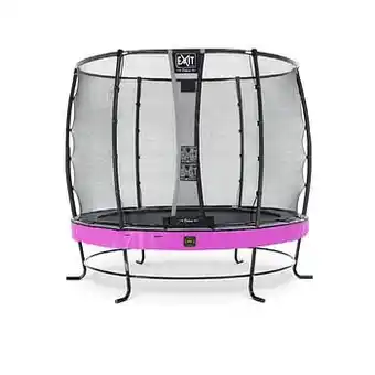 Brico Exit trampoline Elegant Premium + veiligheidsnet Deluxe ø253cm paars aanbieding