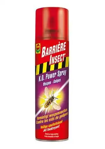 Brico Compo insectenspray wespen Barrière Insect KO Power 500ml aanbieding