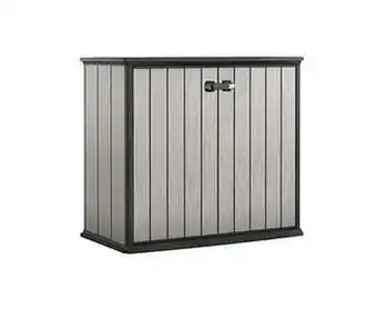 Brico Keter opbergkast Patio Store grijs 139,5x120cm aanbieding