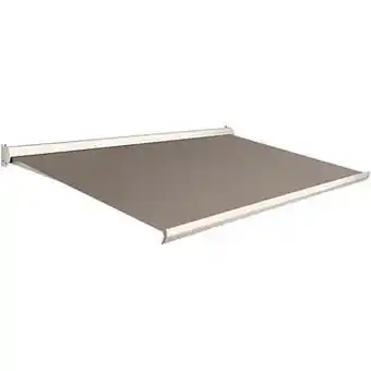 Brico Domasol zonnetent manueel ’Factor 10-C’ lichtbruin 550 x 250 cm aanbieding